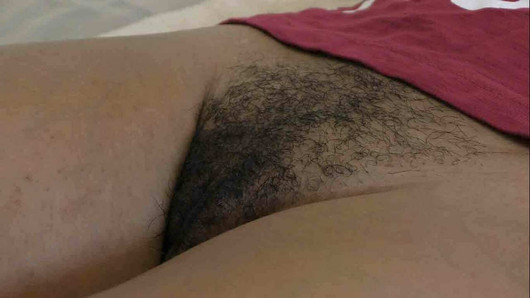 Coño peludo negro lleno de semen caliente por bwc