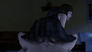 SFM Iris Reverse Cowgirl Riding (Clothed Version)