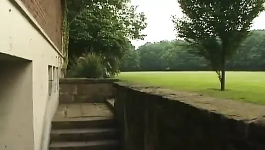 Big Ass Blindfolded German Lady Got Fucked Outdoor