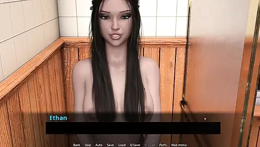 Ethan Rubbing His Big Cock 18 Plus Stepsister Pussy In Shower
