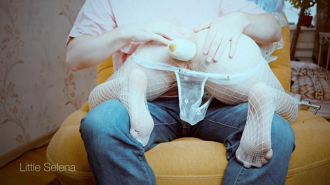 Extreme anal fisting with hand and huge vegetables