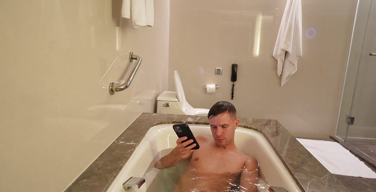 Trochu relaxace ve vaně Z mého letního výletu do Číny