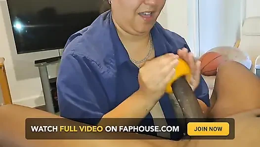 Дикая английская толстушка и большой черный член Nata4Sex, секс с удивительным фруктом, многократный оргазм с камшотом