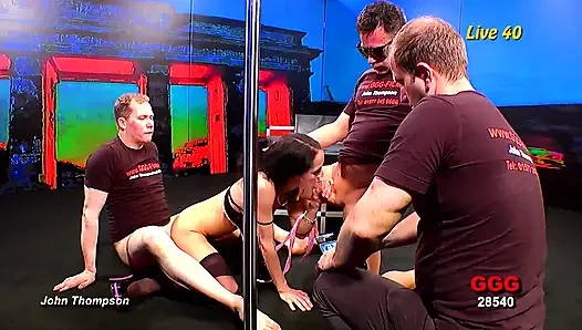 Ggg John Thompson - Aymie Live40 Vahşi Grup Seks Sikiş Festivali