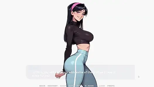 My New Girlfriend [ Taboo Hentai Game ] Ep.34 My GF Do a Sexy Secretary Role Play Photoshoot with a Stranger!