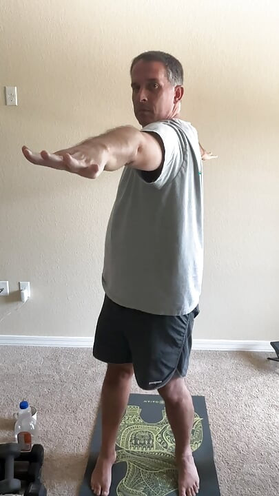 Stretching and lifting weights
