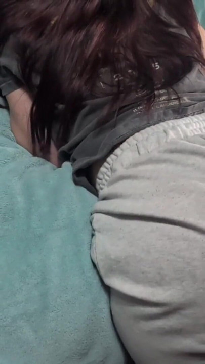 College girl shaking her ass on classmate after studying | Clip 1
