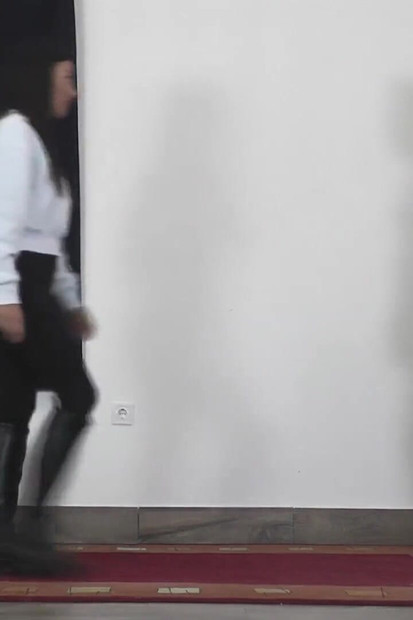 Mistress Natasa Kicks His Naked Slave