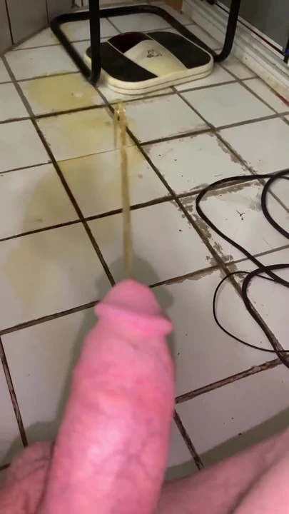 Memorable moment from "My Hard Dick Pissing on Floor and Spreading My Legs Compilation 1"
