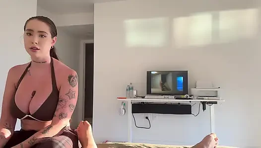 Rosie Rider- "Stepbrother can i cum on it?"