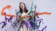 Lisa Hannigan Gets Splashed, Stained & Covered In Paint