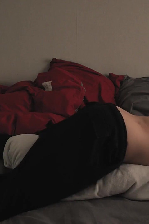 Morning Routine. Femboy Can't Help but Pillow Humping Imagining Your Tight Ass Filled with His Cum