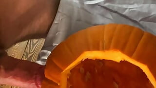Daddy Fucks a Pumpkin and Cums