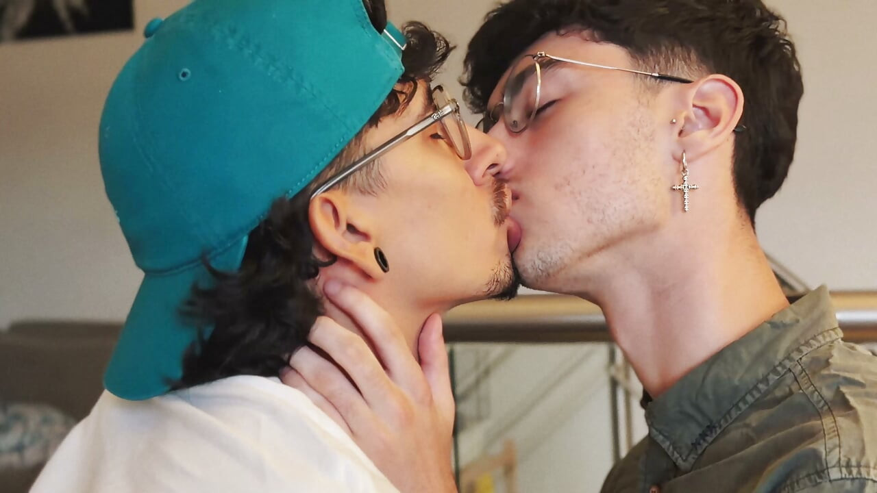 He loved kissing his straight stepbrother so much.