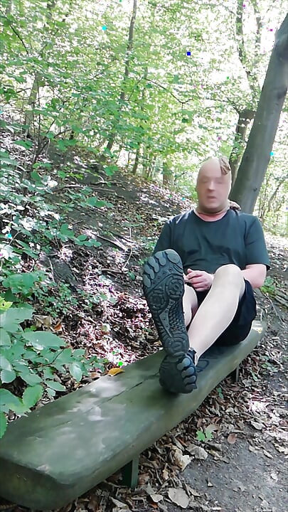 Nylon Fetish Break on the Seilbahnberg