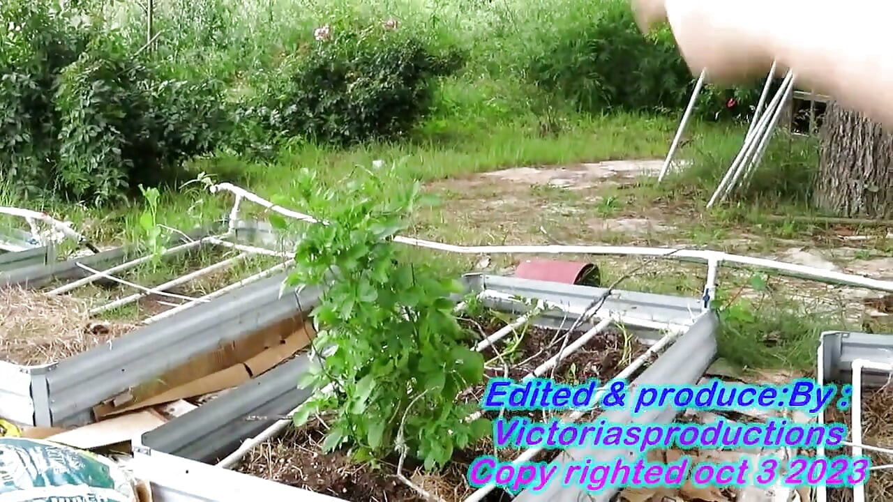 Sexy Walk in the Garden and Clean up Mess
