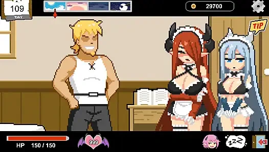 Permainan hentai - fantasi kuli bangunan - ngentot adegan h cewek-cewek dobel penetrasi