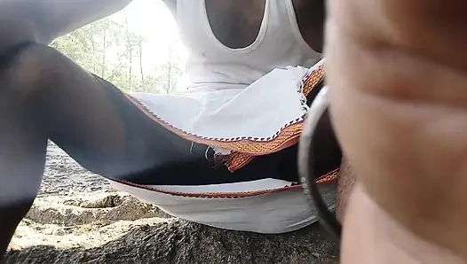 Panjabi Desi boy forest outdoor handjob