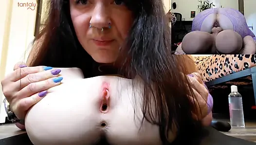 Hot MILF Sucks & Fucks Tantaly Boyfriend & Girlfriend Dolls At Same Time