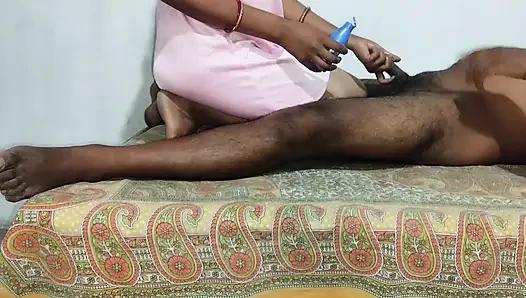 Kaamwali ko bed pe sula ke boor choda aur pani nikala