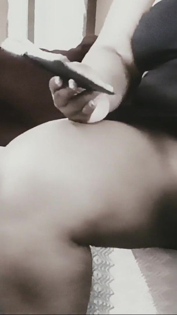 Stunning moment from "Auntie on the couch without panties"
