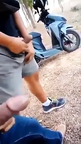 next the motorcyle