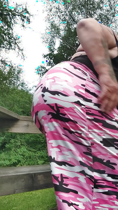 Summer 2026 SEXY CD MASTURBATING OUTDOORS HANGING BALLS FAT BELLY BIG ASS