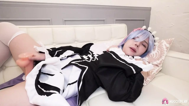 Slutty Maid Miu Akino Has a Clit Orgasm