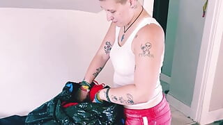 Divorced man fucks his friends tomboy stepdaughter