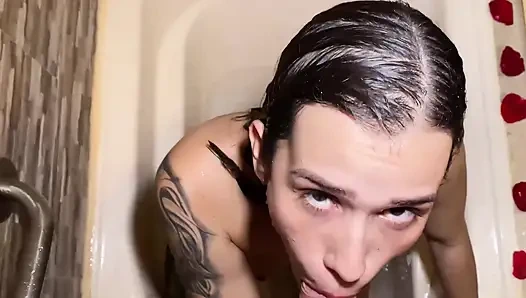 We fucked inside a tow truck while our car was being driven