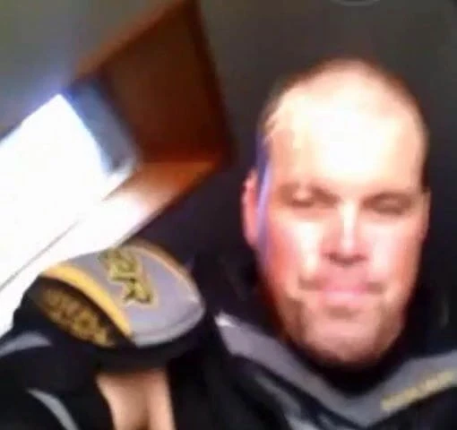 Handsome hockey player jerking off