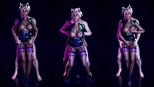 В Ночном Клубе Горячую Мулатку Трахают Большим Белым Членом