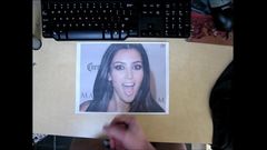 Kim Kardashian Cum tribute