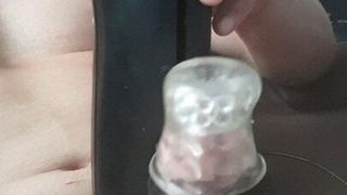 Quick orgasm with the handy sex toy