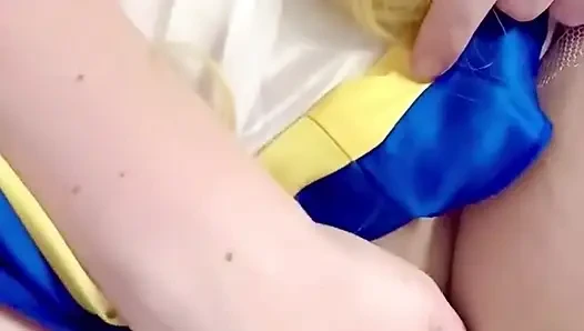 Sailor Moon Rubs Clit in Bathtub