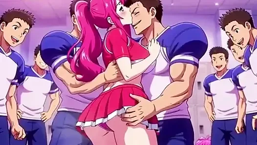 Cheerleaderin Mia gibt ihrem lieblingsteam die ultimative private feier