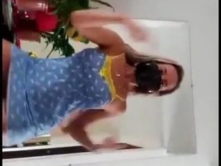 Pawg ass Dancing in Blue dress