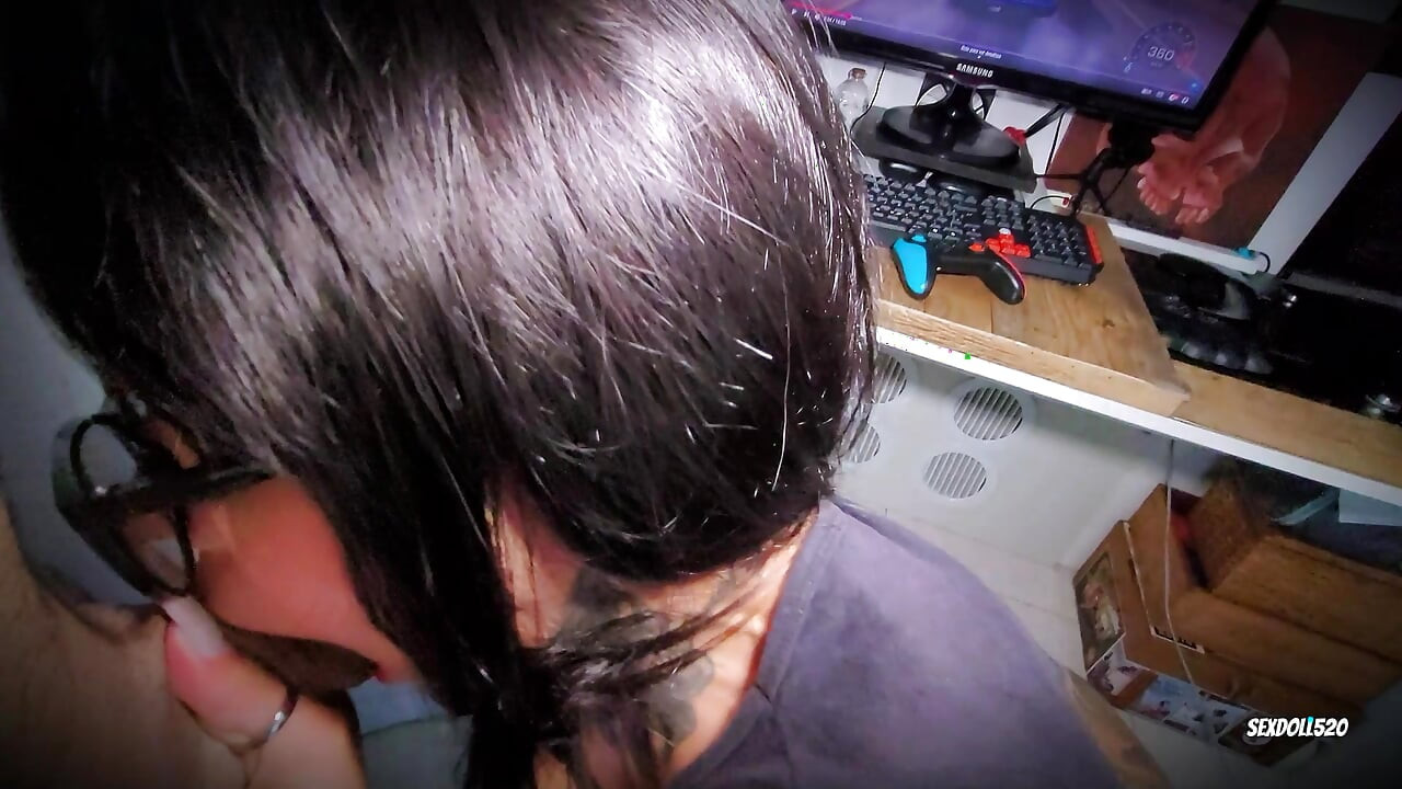 Tattooed Ass Plays Race While Taking Hard Cock in Pussy