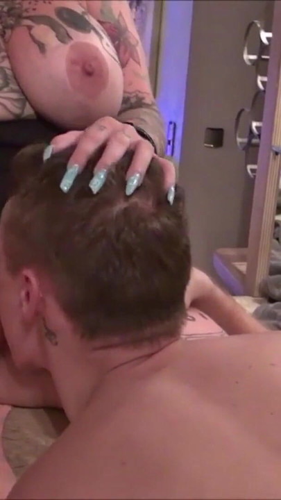 Spectacular moment from "German Redhead Tattoo TV Celebrity Red Storm Seduce Fuck"