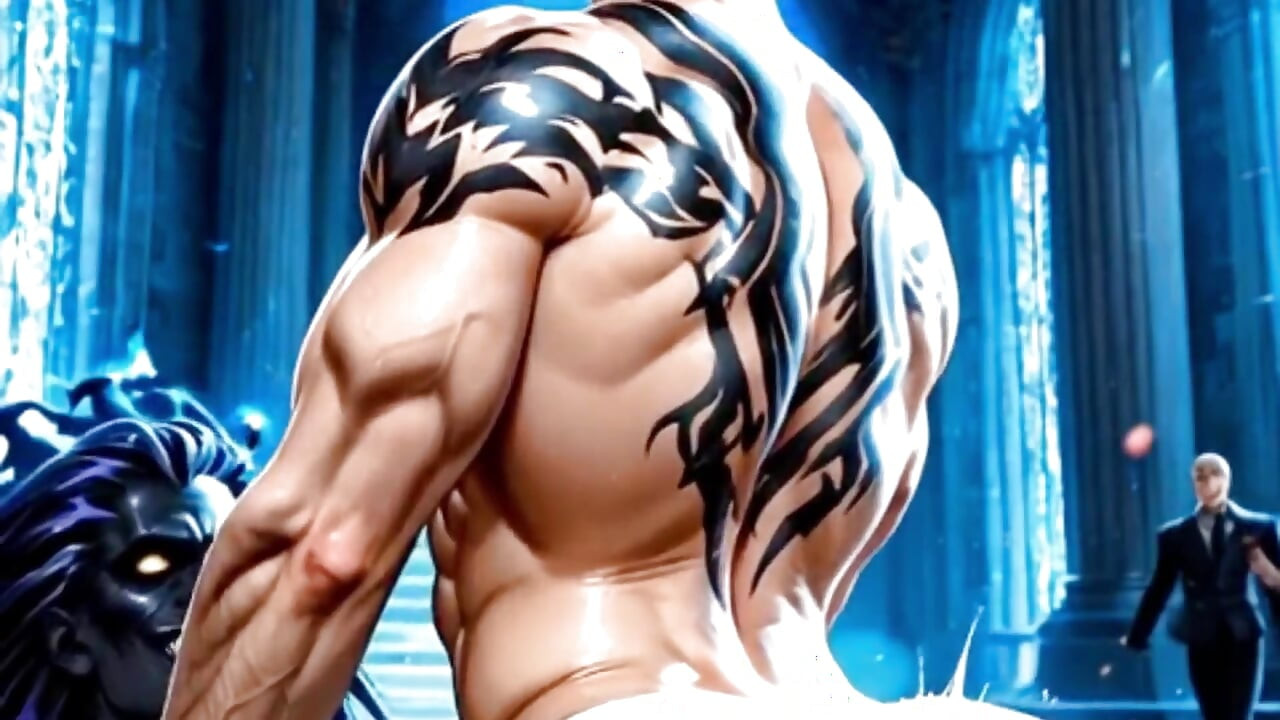 Tattooed Passive Gays with Their Asses Filled with Large, Throbbing Cocks. 3D Hentai Animation.
