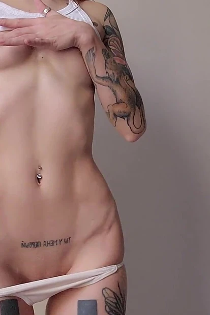 Sexy Tease: Slim Skinny Goddess in White