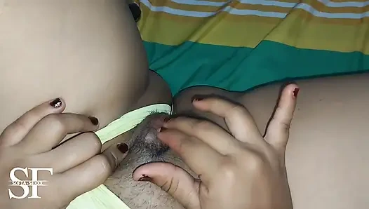 discover my stepsister masturbating