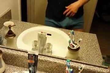 bathroom jerk part 1