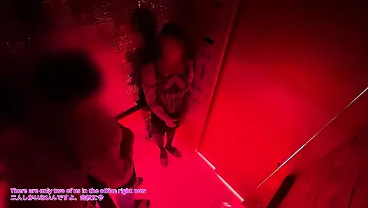 Elevator sex.Office building on a holiday.