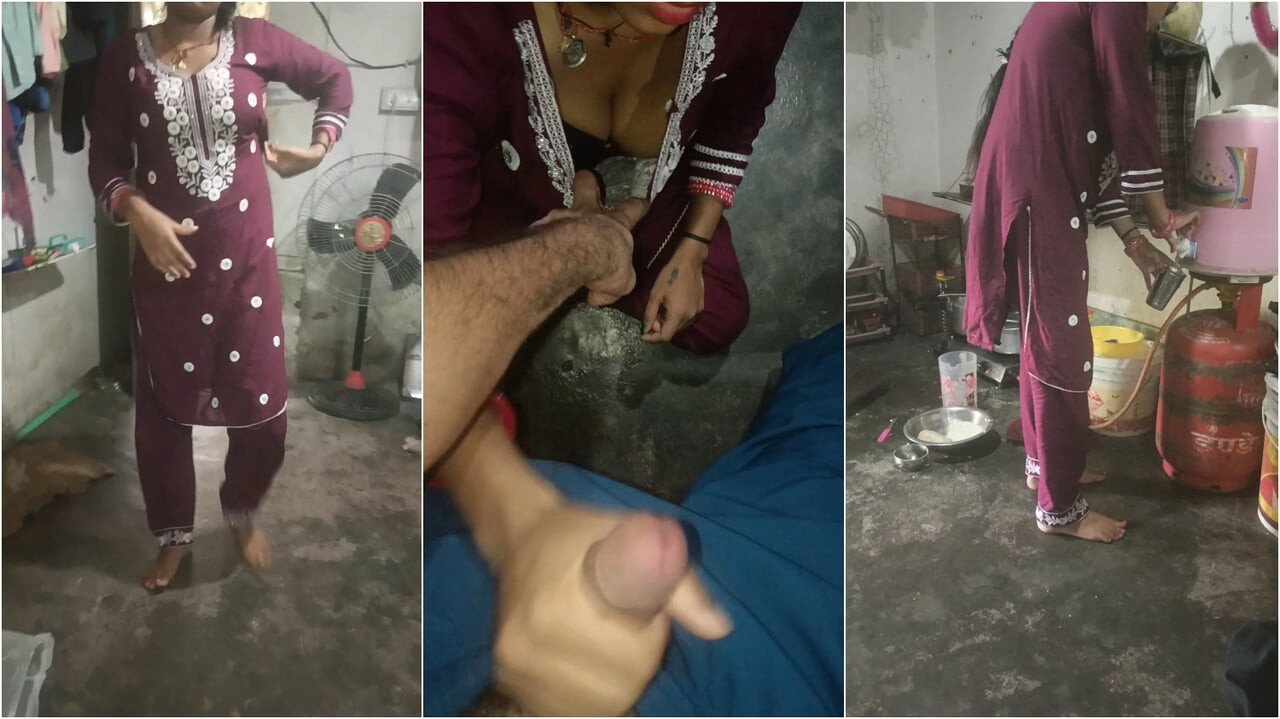 In de keuken werd water uit de penis van stiefzus stiefbroer gehaald, met grote borsten en Hindi-audio de beste aftrekbeurt.