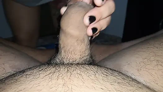 I'm alone in my room and my neighbor arrives to fuck her big ass