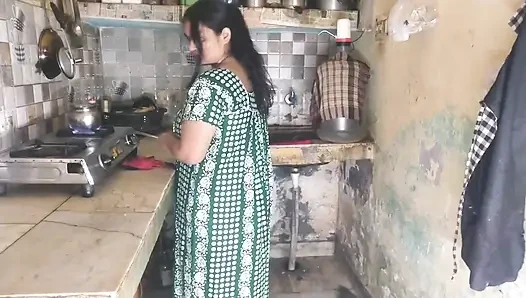 Desi Bhabhi Big Boobs Cleavage Tease in Kitchen Hot Indian Village Girls Exposed