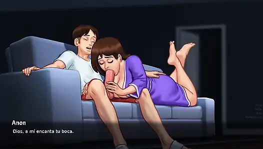 Waktunya ngentot jantung ibu tirimu - kisah musim panas