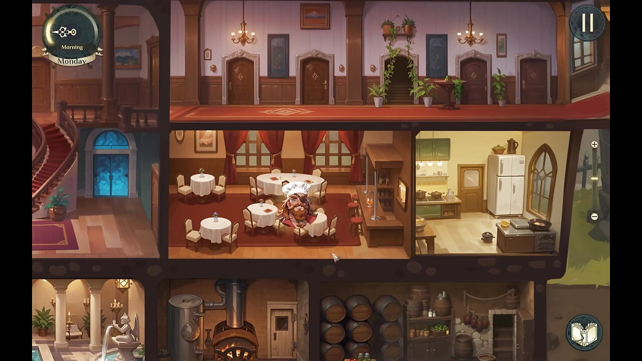 Hotel Tales Magic HENTAI Game Ep.2 SIREN BOQUETE debaixo da mesa com um FINAL FELIZ FACIAL!