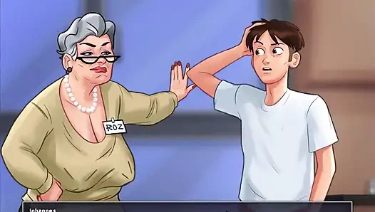 Kisah musim panas: aku ngentot sama roz tua